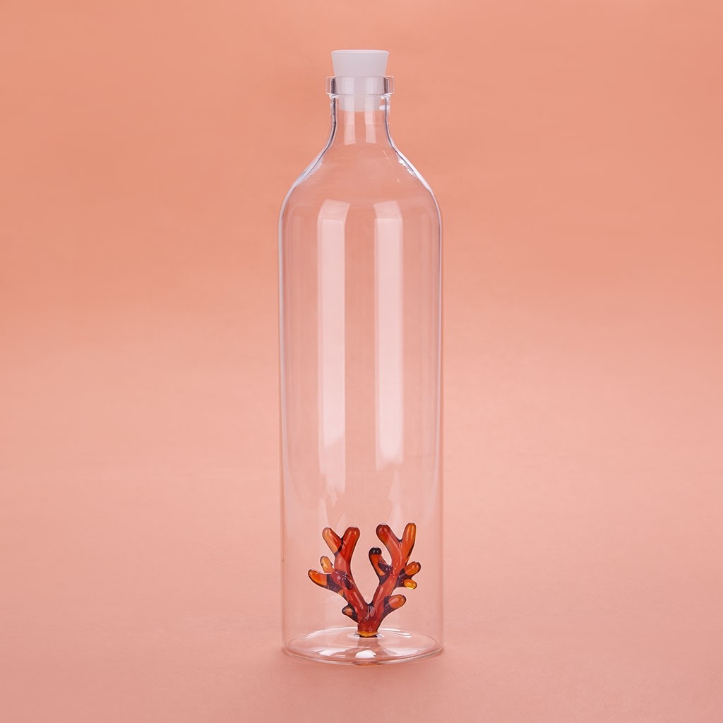 Acquista online Balvi Bouteille d'eau en verre borosilicaté Coral L. 1,2 code 27609 Balvi